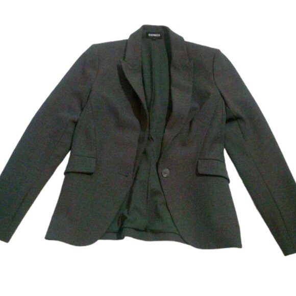Bundle 5/$35 Express Design Studio Women’s Gray Blazer Jacket Size 8 - Picture 4 of 10